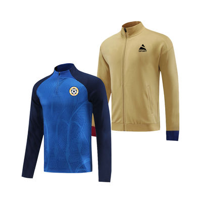 Long sleeve custom football training tracksuit eleva il tuo gioco con design personalizzato