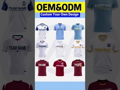 Le serie progettano l'uniforme per il cliente che di calcio della sublimazione il jersey su ordinazione di calcio ha messo l'insieme economico del jersey di calcio